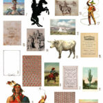 vintage American West ephemera digital image bundle