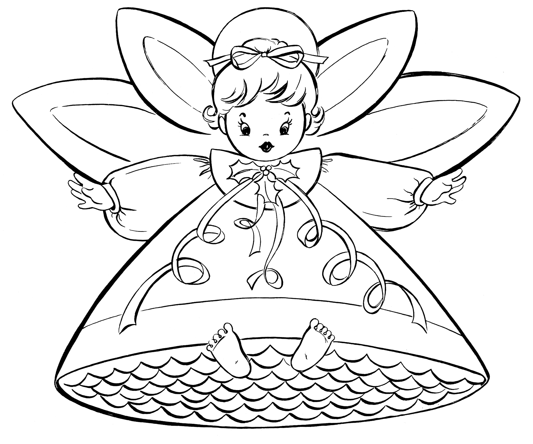 12 Free Printable Christmas Coloring Pages! - The Graphics ...