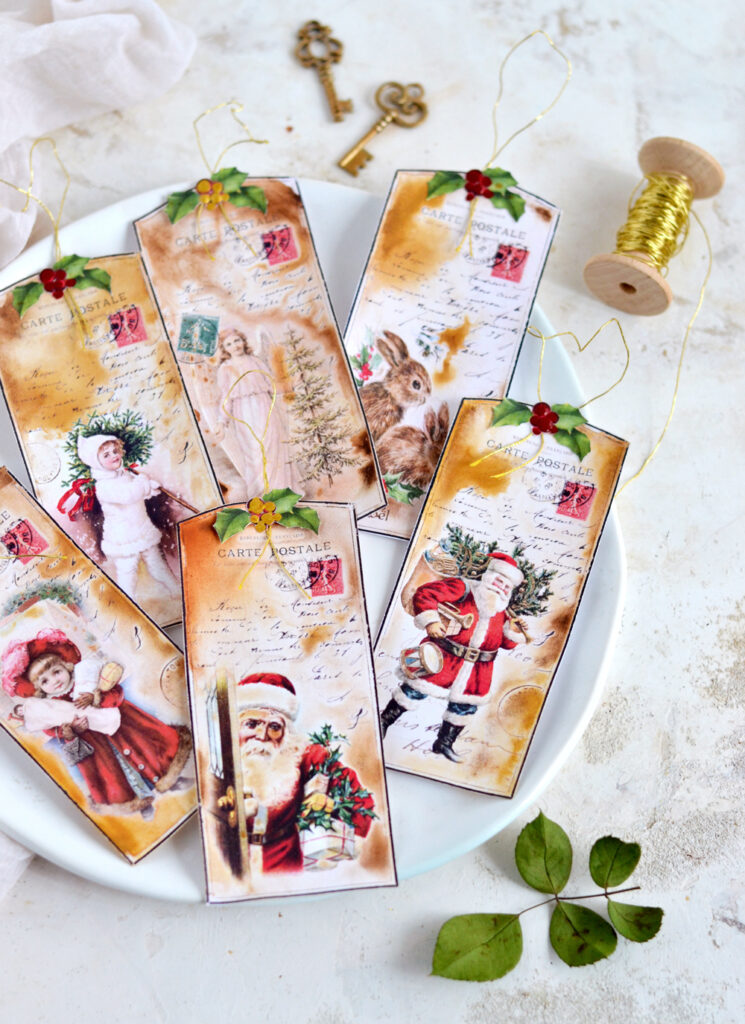 Christmas Collage tags