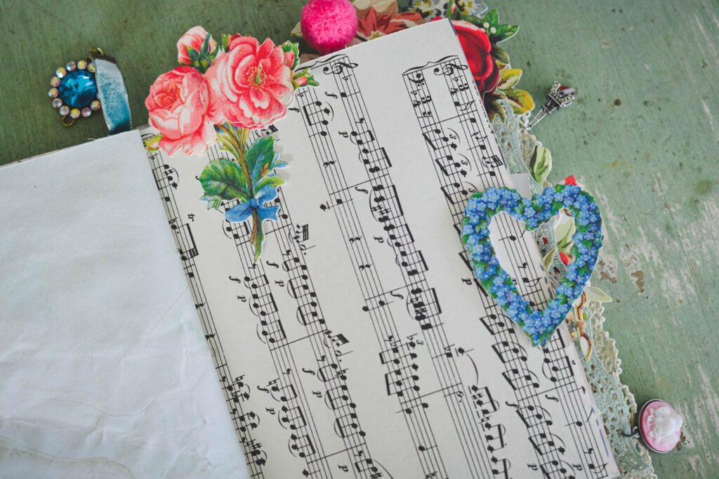 sheet music journal page