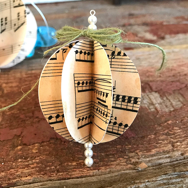 Small 2" Ornament with Bakers Twine Bow