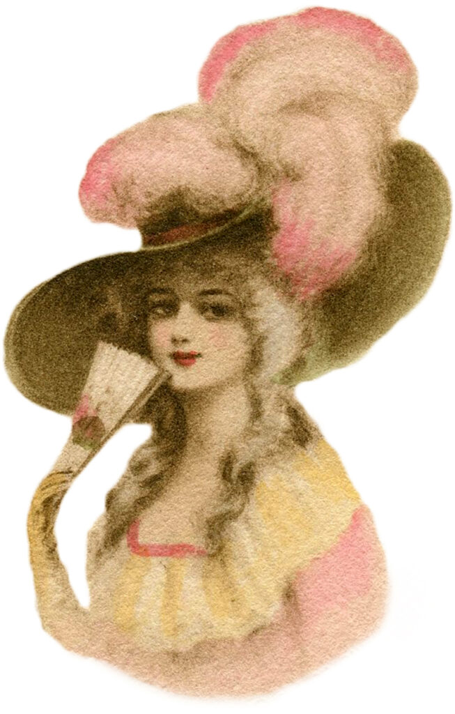 vintage marie antoinette large hat image
