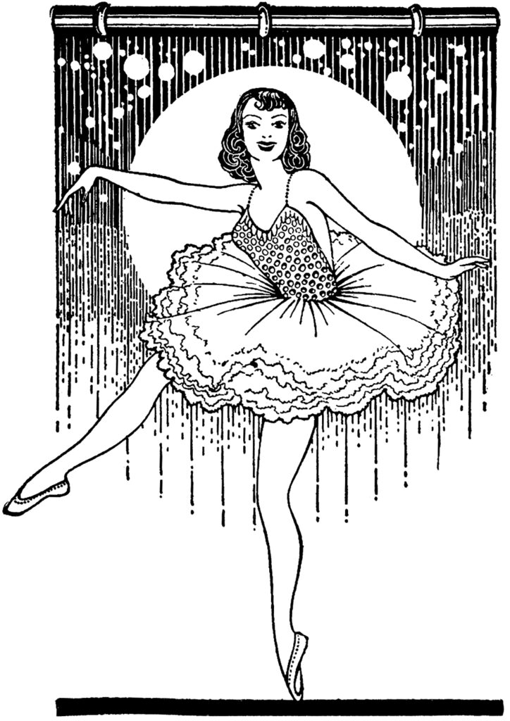 vintage ballet dancer image