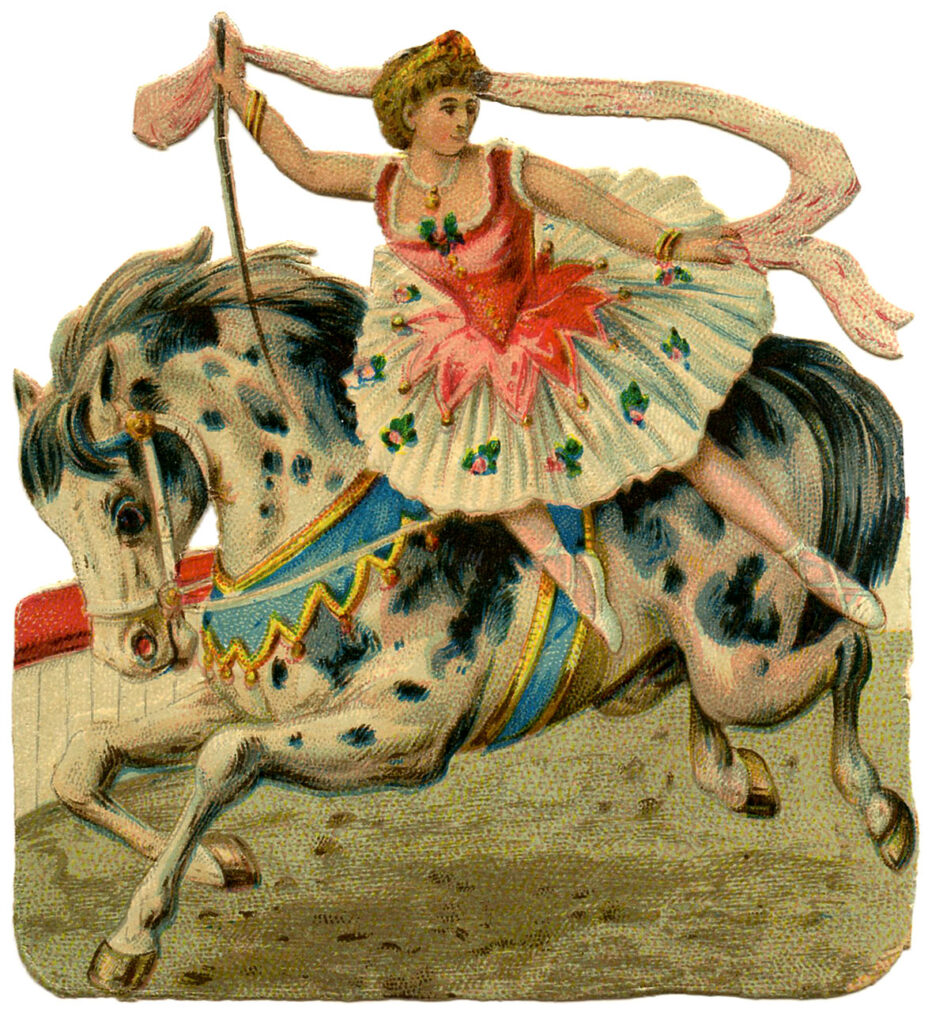 circus girl horse ballerina image