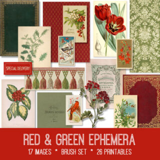 red green ephemera kit