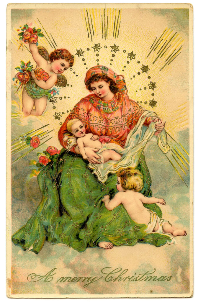 Christmas Madonna and Child Image