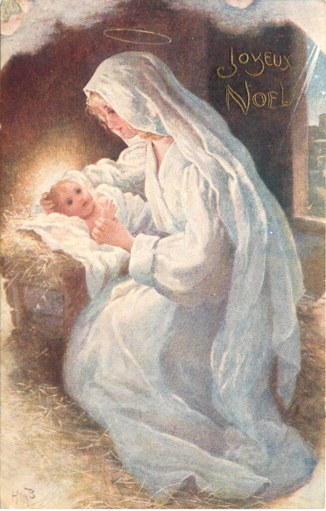 French Madonna Child Image