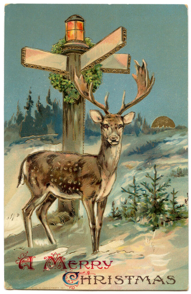 Merry Christmas Deer Image