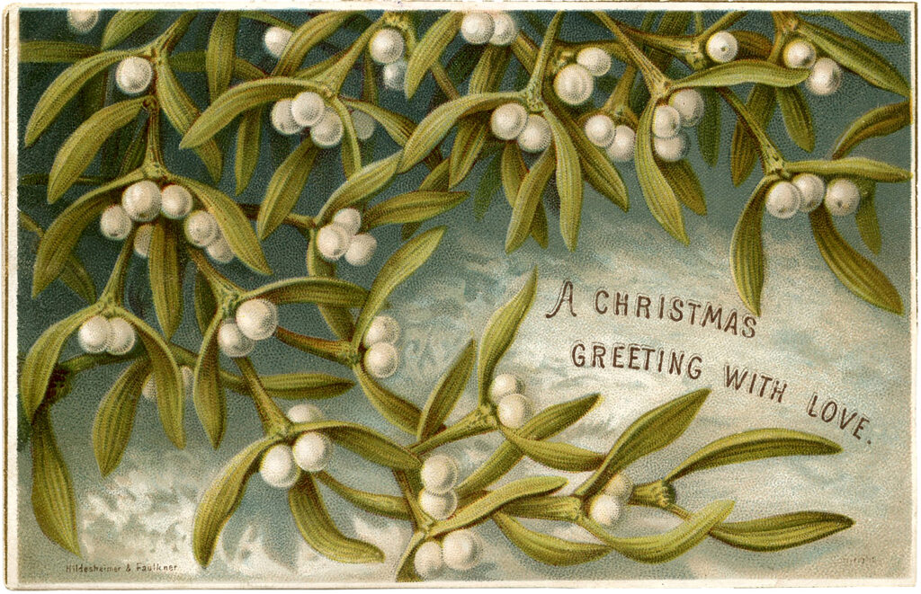 mistletoe Christmas clip art