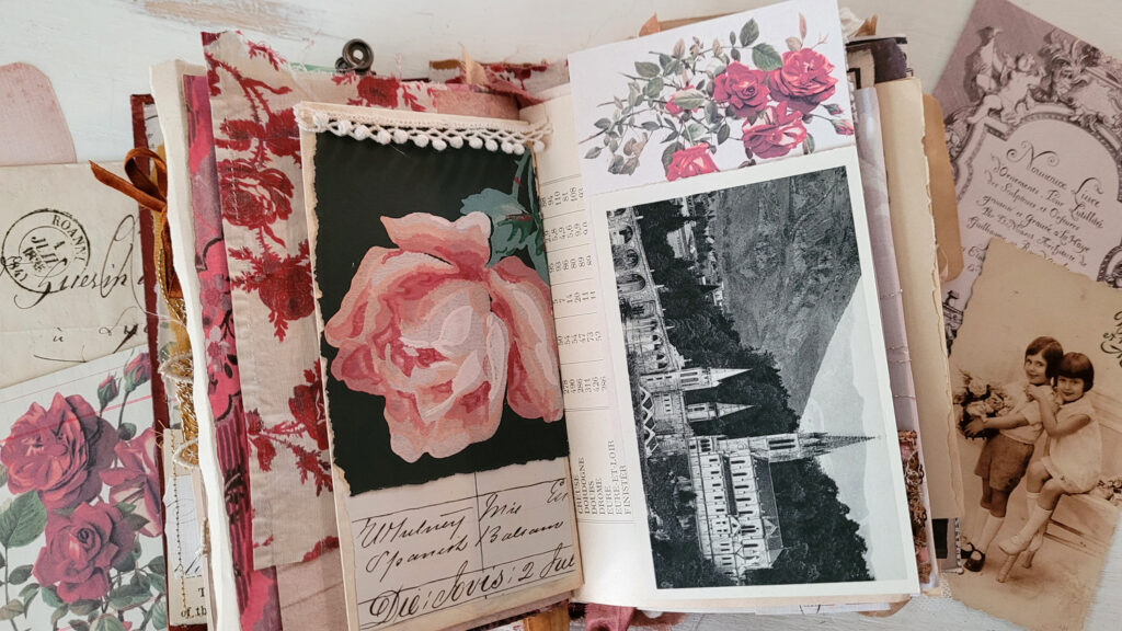 rose image journal page