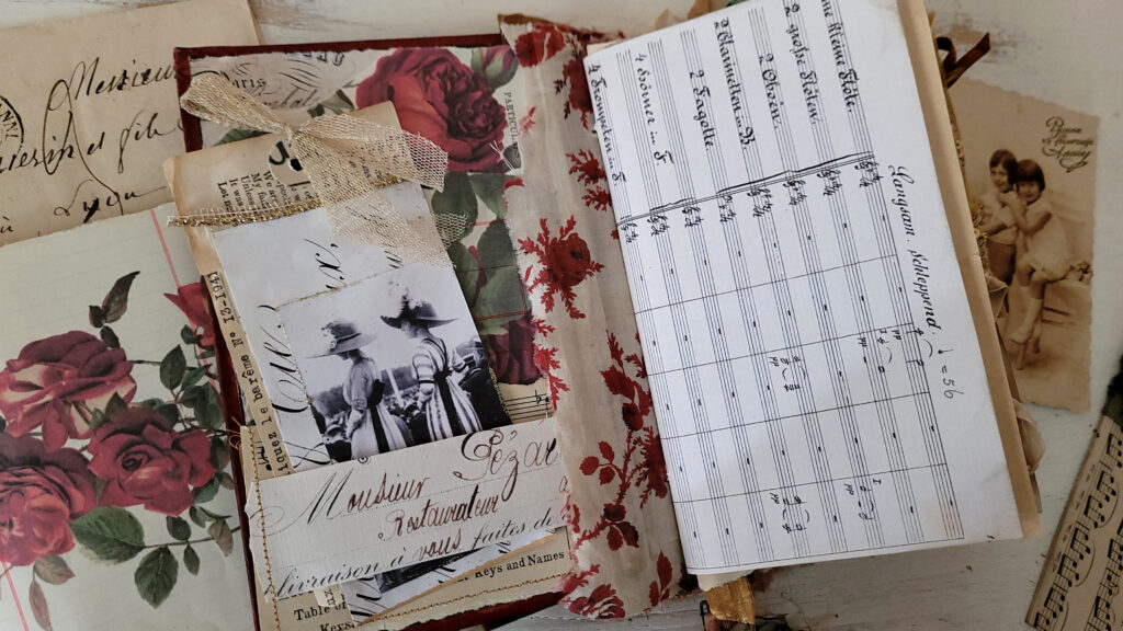 sheet music journal page