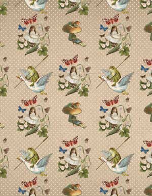 Fairy Collage with birds and frogs