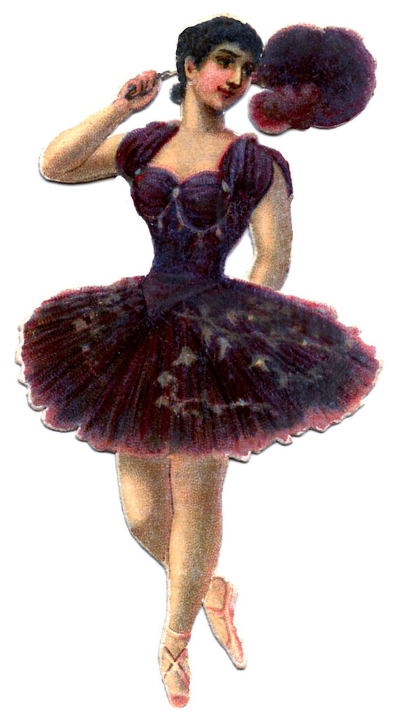 plum ballerina fan image