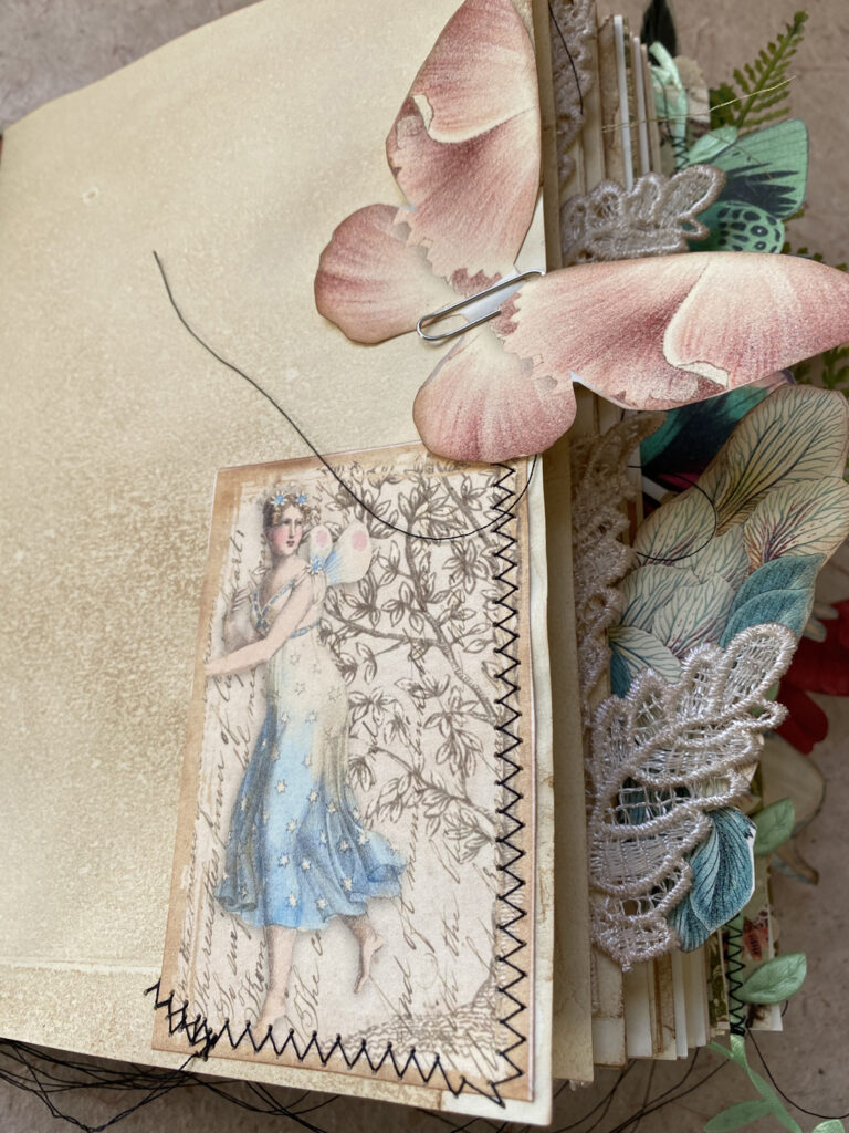 blue fairy journal pocket page