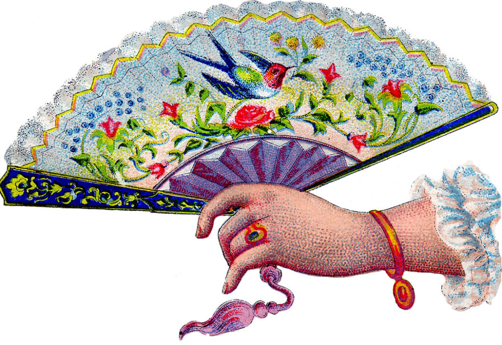 hand fan clipart