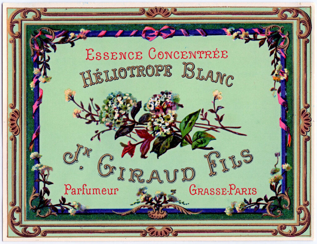 Heliotrope Perfume Label