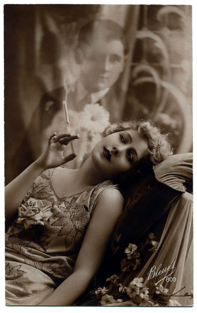 Smoking Woman Image