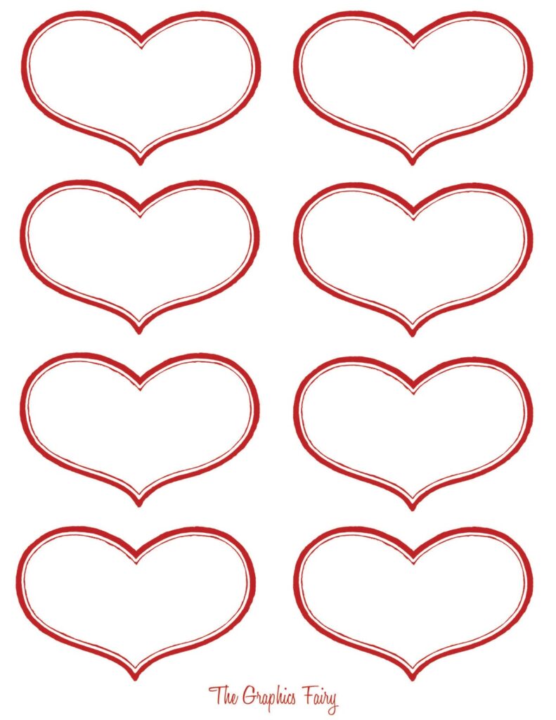 12 Printable Valentine Heart Images The Graphics Fairy