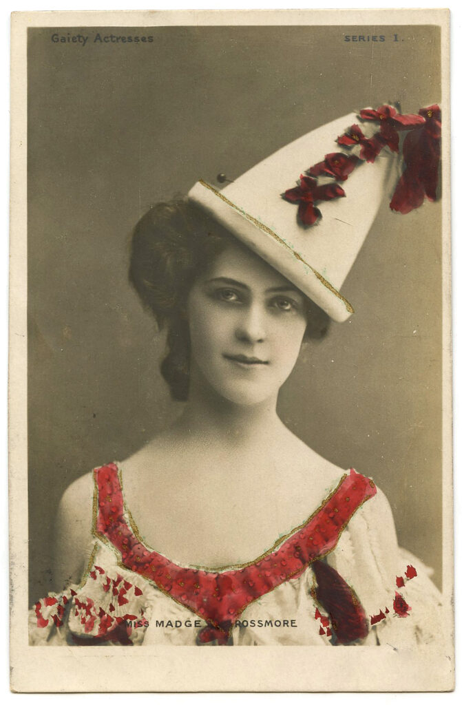 vintage Pierott clown actress image