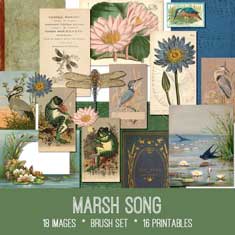 vintage marsh song ephemera bundle