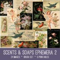 scents & soaps ephemera 2 vintage bundle