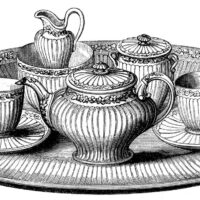 Vintage Tea Service illustration