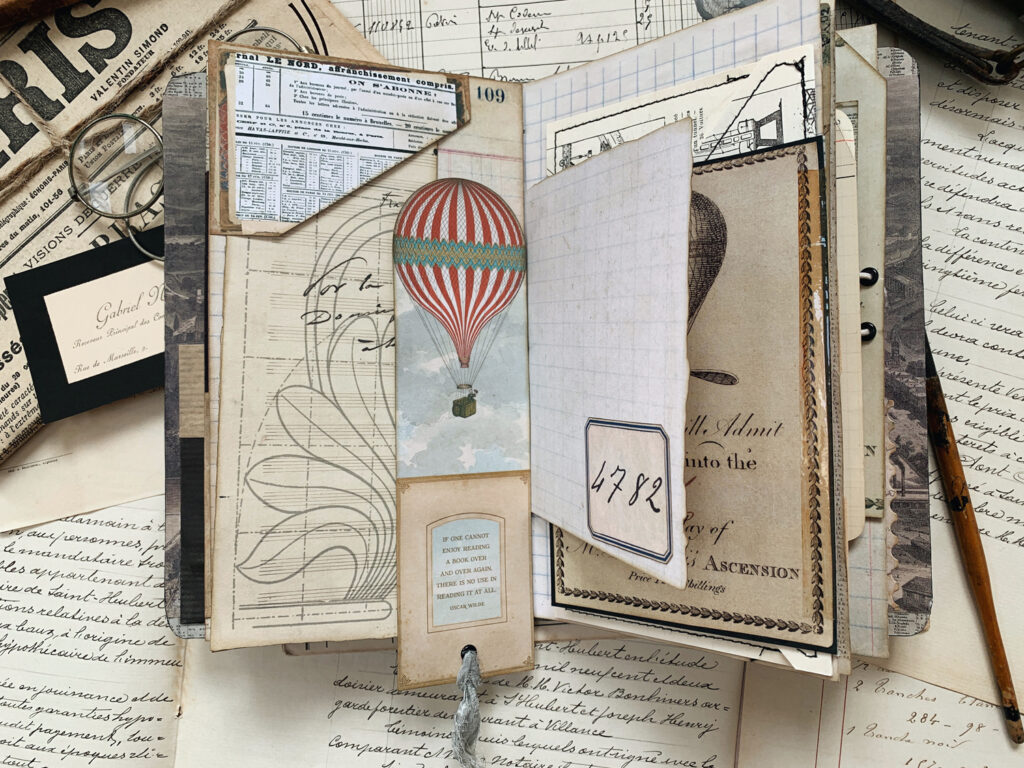 Hot Air Balloon bookmark tag