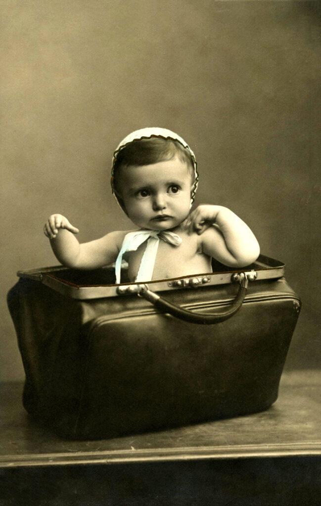 baby briefcase photograph image