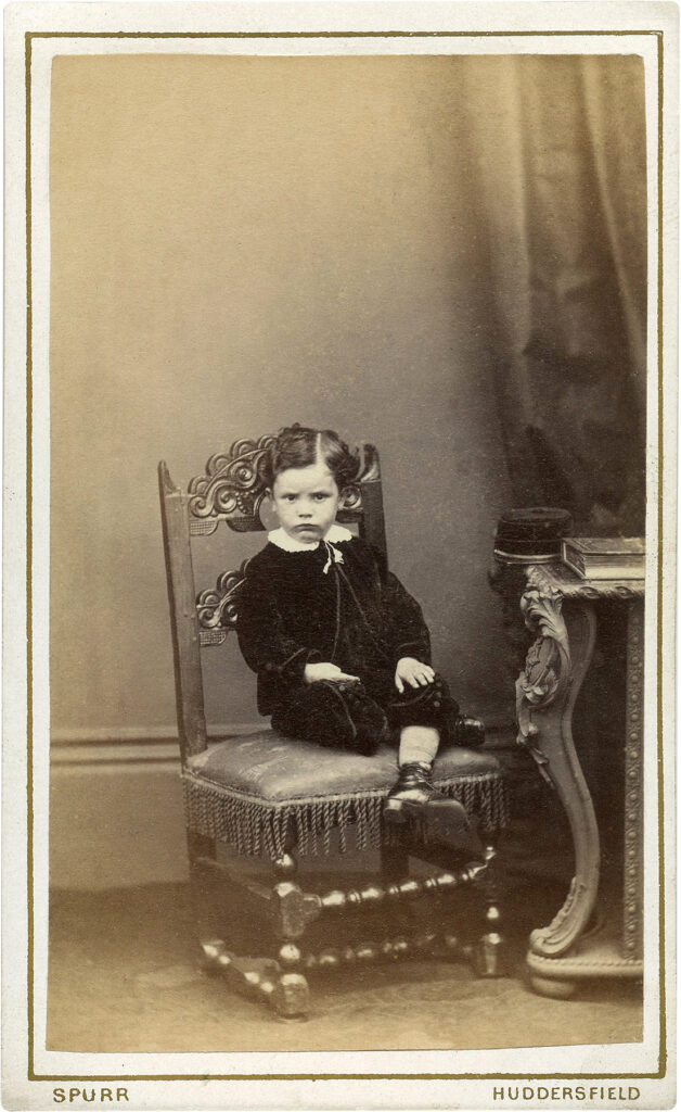 grumpy boy chair antique photo image