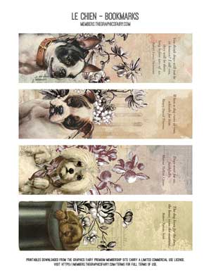 Dog Collage Bookmarks