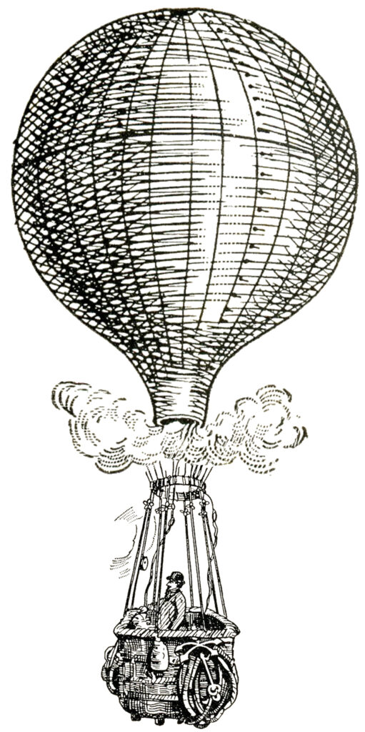 hot air balloon basket image