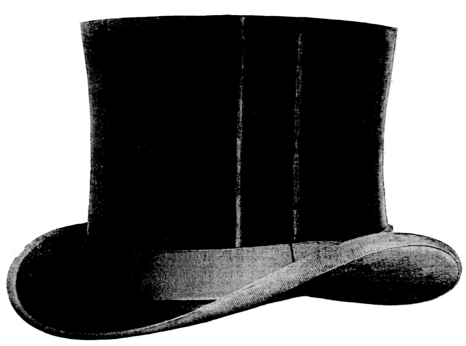 hat clipart black and white