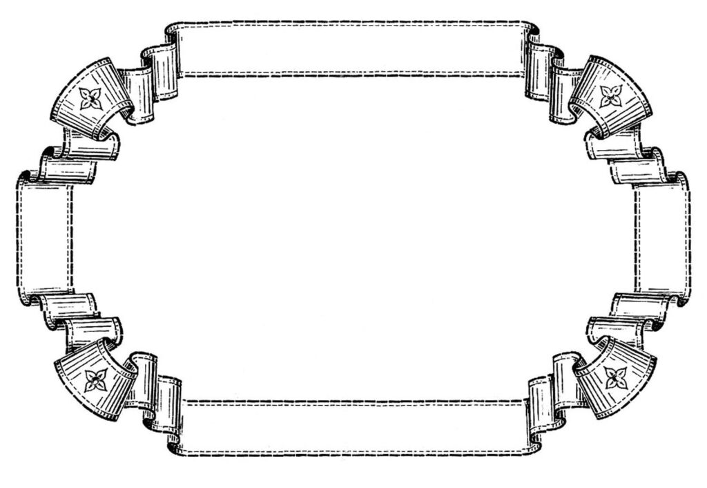 French Ribbon Frame