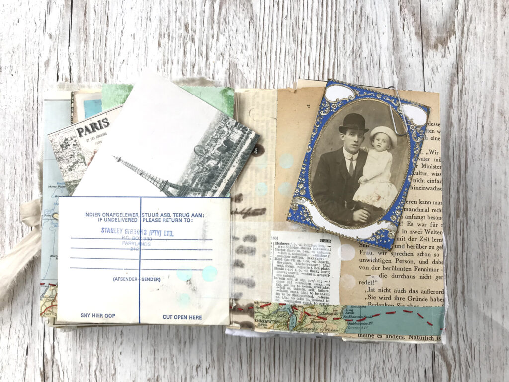 photo ephemera journal page