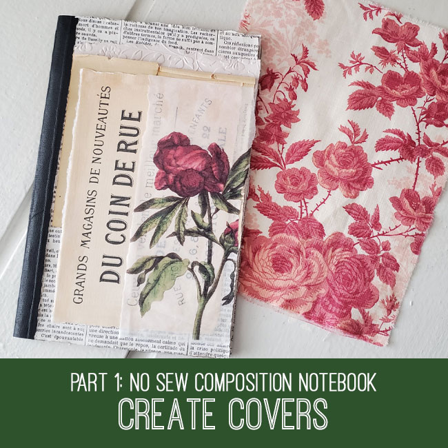 no sew composition notebook create covers
