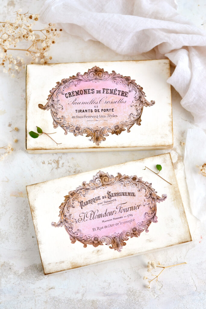 French Recycled Chocolate Boxes