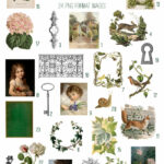 vintage the secret garden ephemera digital image bundle