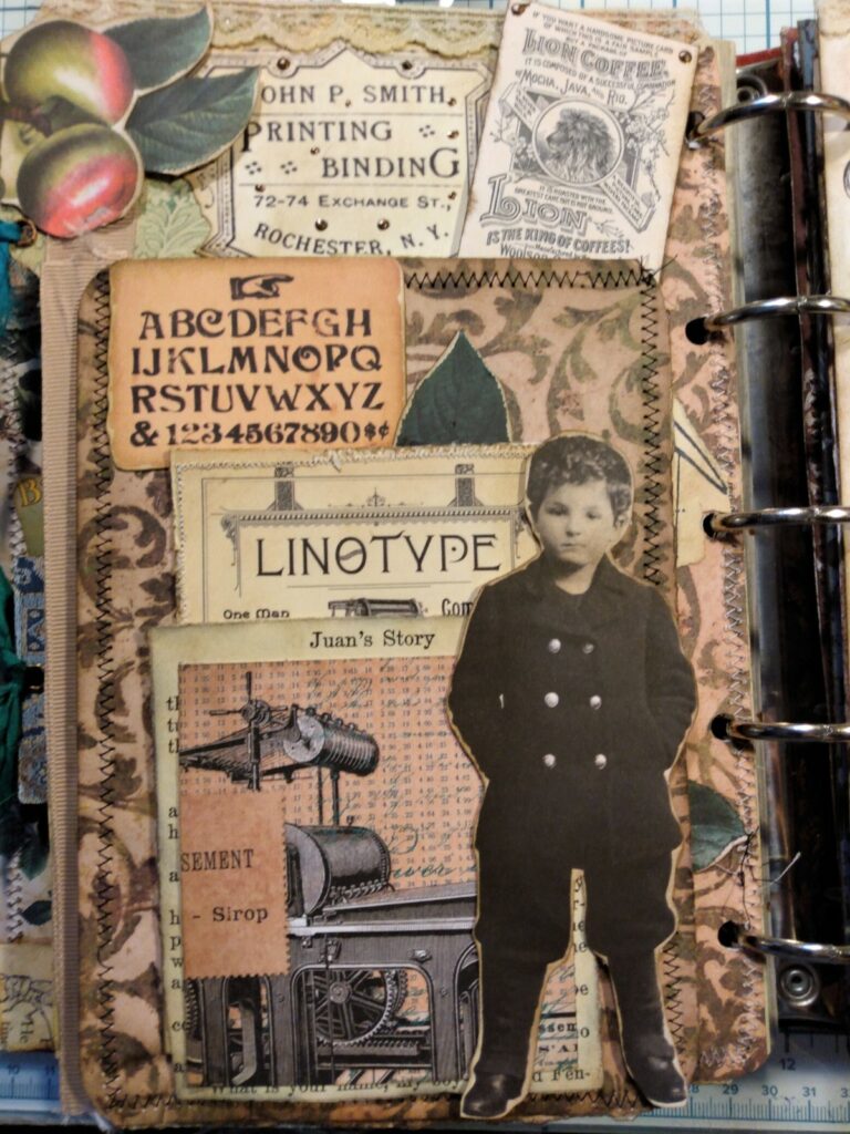 typesetter boy journal page