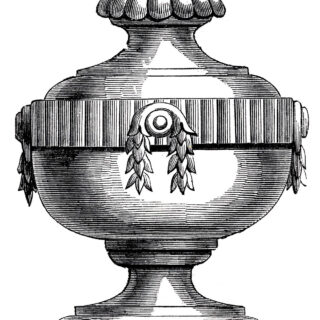 elaborate carved urn image