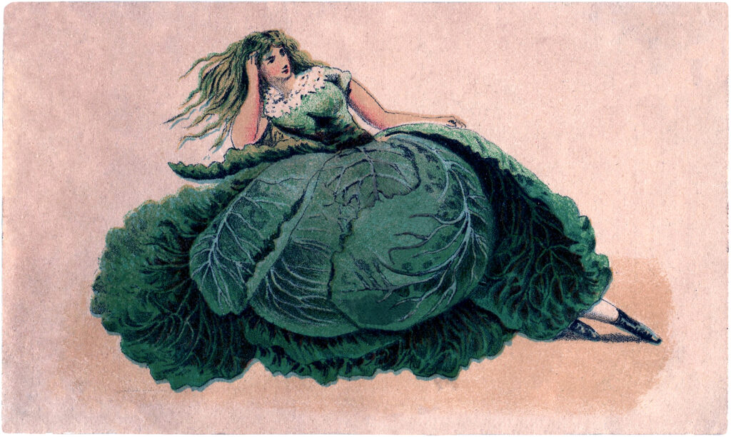 vintage cabbage lady image