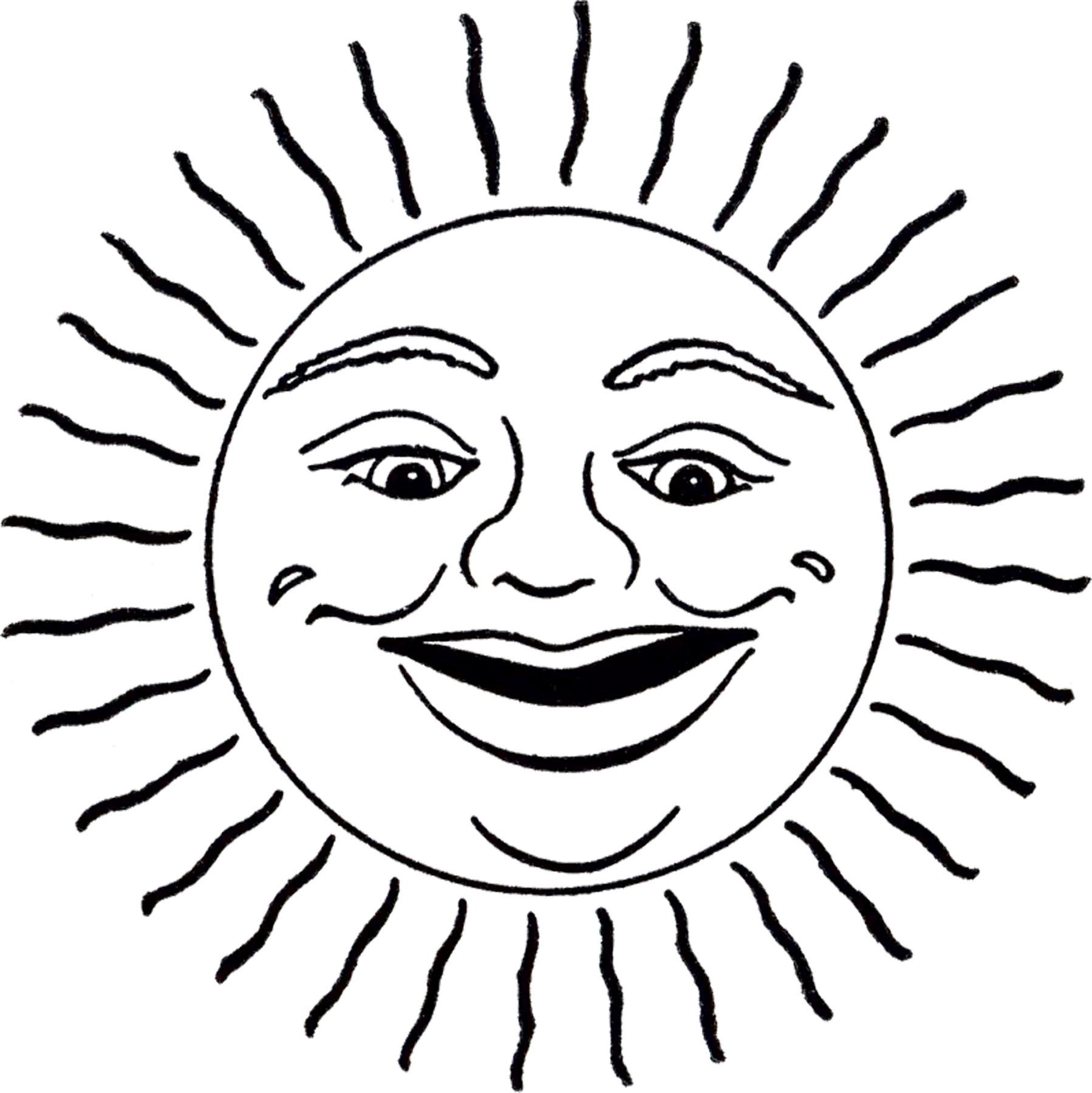 he and she clipart sun