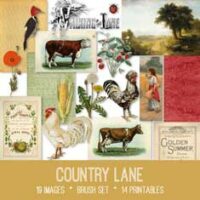 vintage Country Lane ephemera bundle