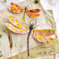 2 Paper dragonflies