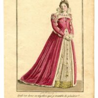 queen pink gown printable clipart