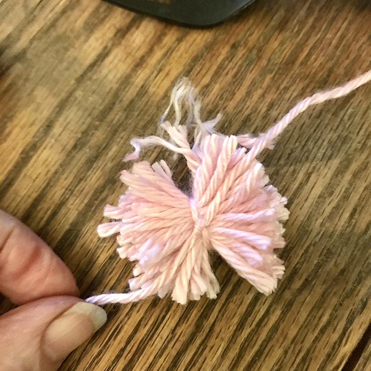 Mini Pom Poms DIY Using A Fork, For Craft & Sewing Projects