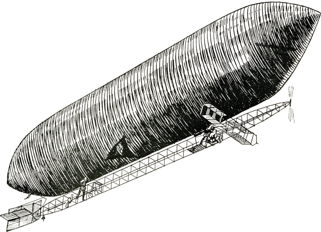 dirigible vintage clipart