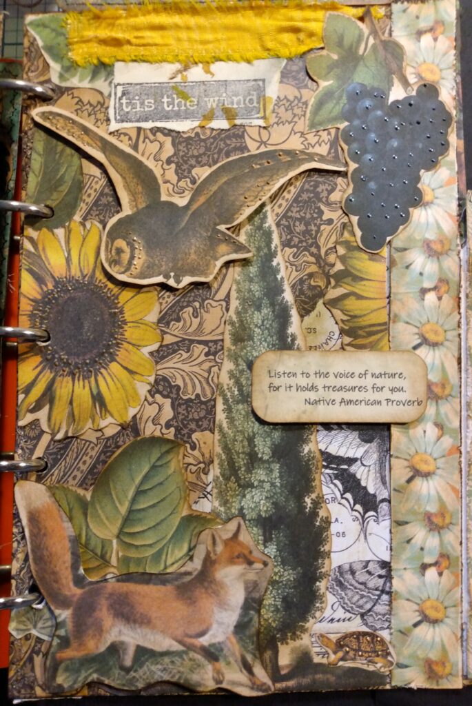 Fall Fox Owl Journal Page