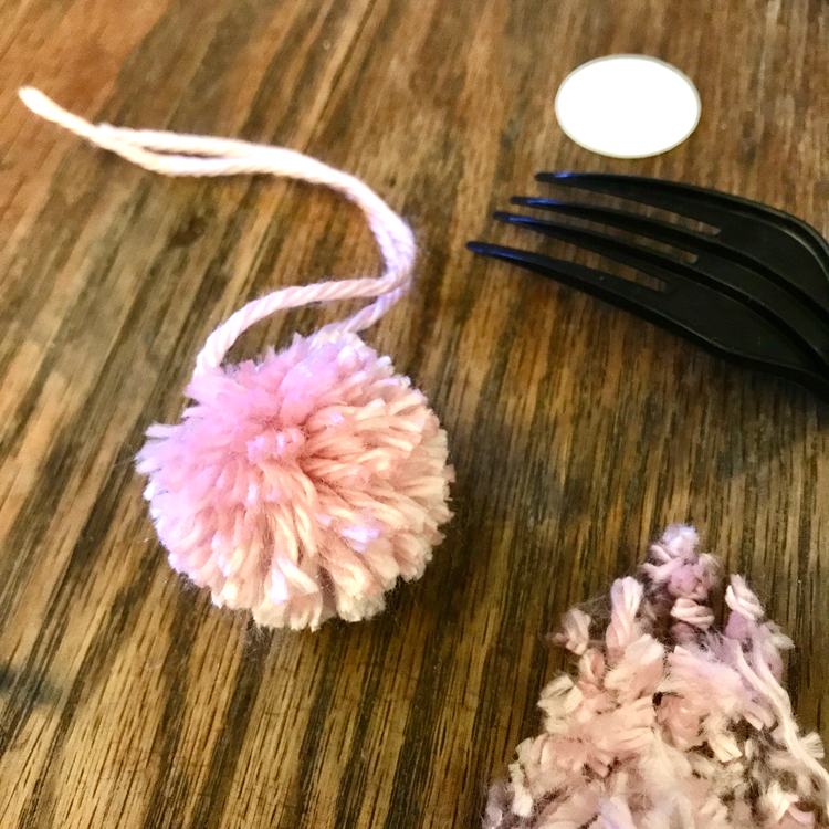 How to DIY Small Pom-Poms with a Fork, iCreativeIdeas.com