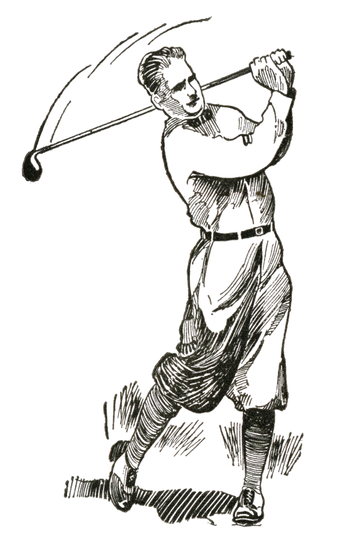 golfer clip art