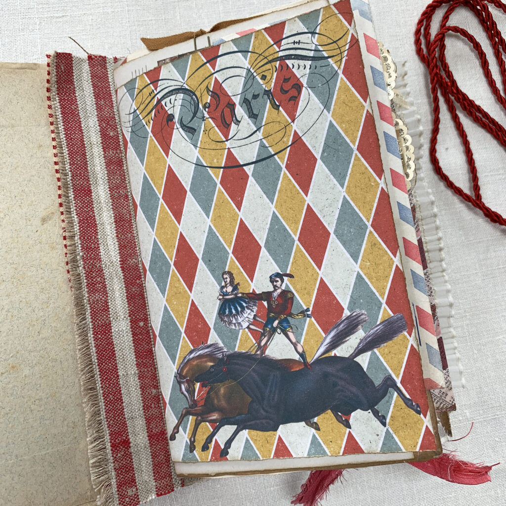 harlequin pattern circus page